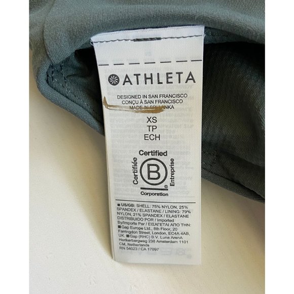 Athleta 531139 Exhale Bra D-DD+ Bali Green Sports Bra Women's Size XS NWT $49 - Picture 7 of 8